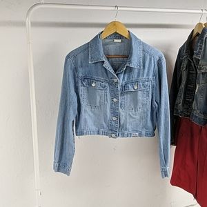 Vintage Cropped Denim Jacket